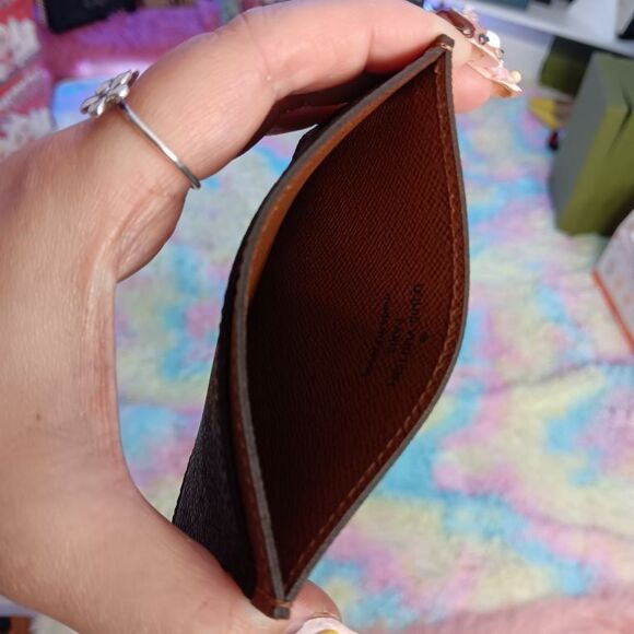 NIB New LOUIS VUITTON Wallet Reverse Monogram Leather Card Holder Wallet - Picture 6 of 9